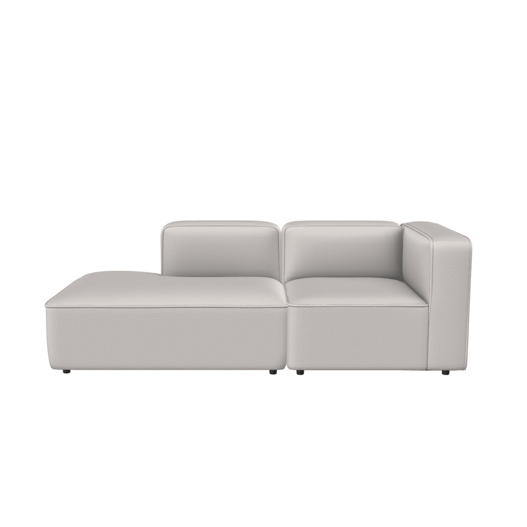 Create modulsofa i lys farve med åbent design, produceret i Europa med dansk design og komfortabel HR-skum.